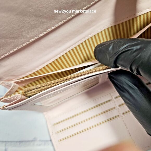 Women's Long Envelope Clutch Wallet PU Leather Purse Card Holder Floral Handbag - Picture 12 of 12